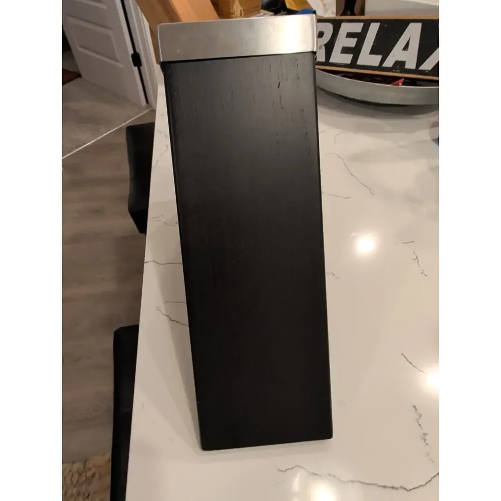 Zwilling J.A. Henckels Self-Sharpening 12 Slot Wood Knife Block | Black & Silver